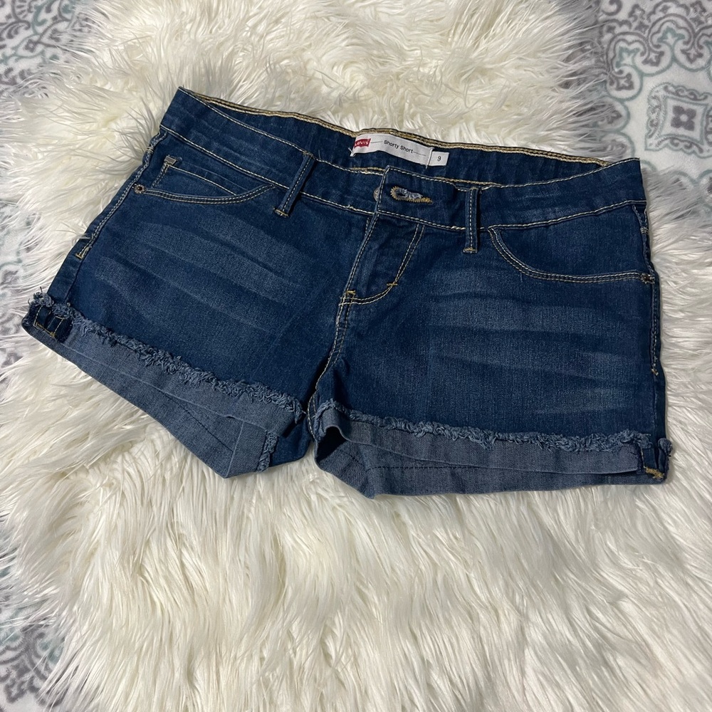 Levi's Dark Blue Jean Shorts